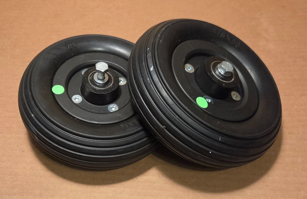 PAIR 7″ x 2″ Caster Wheels for Quickie Power Chairs Pulse 6 5 Q500M Q300M #1