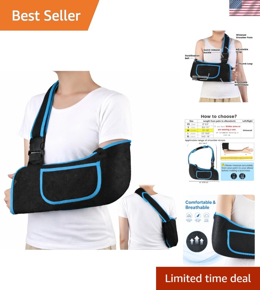 Multi-Scenario Arm Sling – Lightweight Shoulder Immobilizer Perfect for Recovery