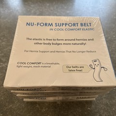Nu Form Nu Hope Ostomy Support Belt 6432-C 6” White Large 3 1/4”
