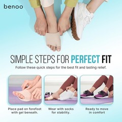 Anti-Slip Metatarsal Support Sleeves – Gel Cushions for Ball of Foot Pain