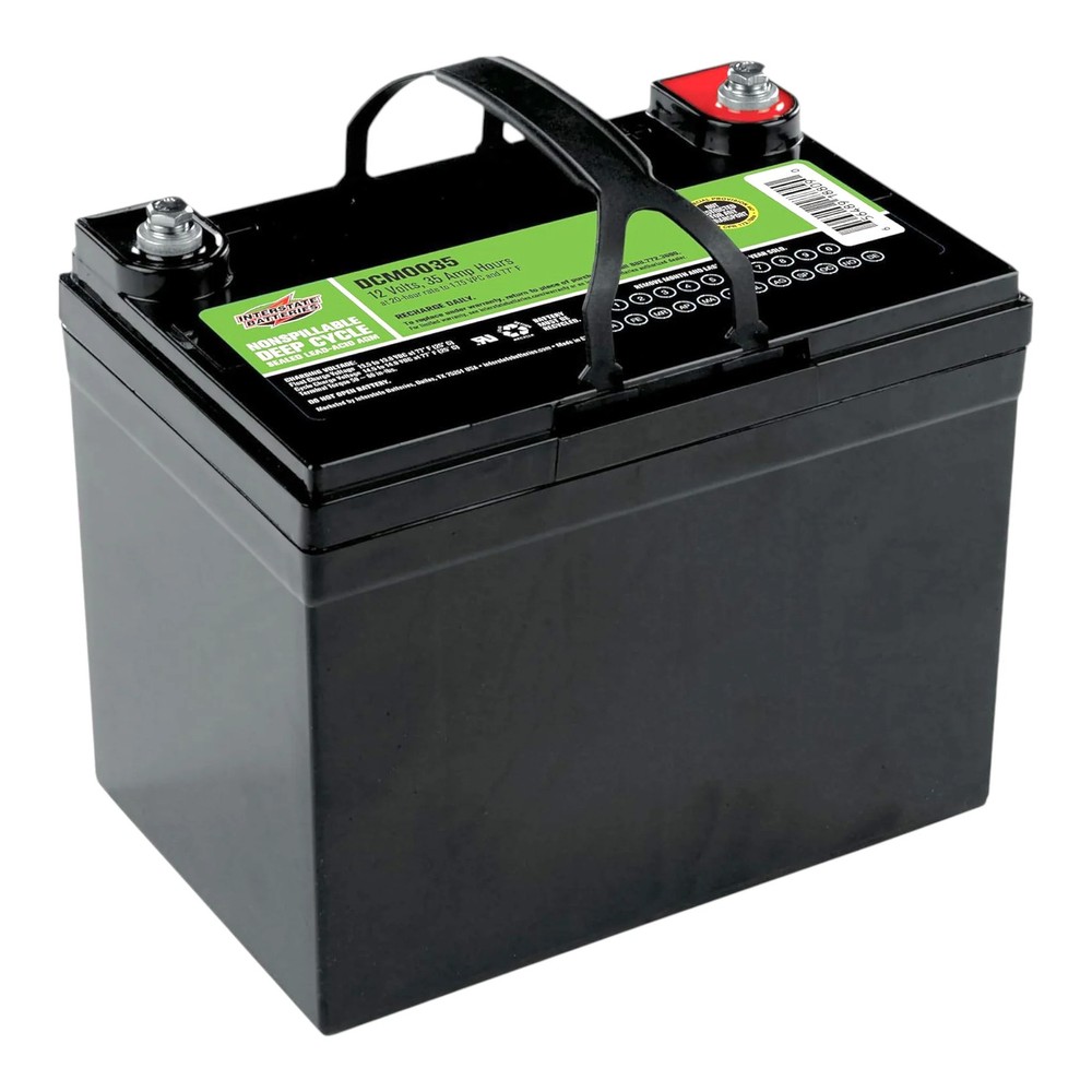Interstate Batteries 12V 35Ah AGM Sealed Lead Acid Deep Cycle Group U1 GT9L