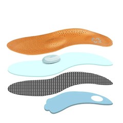 Orthotic Insoles Arch Support Flat Feet PU Leather Orthopedic Shoe Inserts