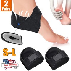 2/4pcs Plantar Fasciitis Heel Cups for Heel Pain Updated Protectors Sleeves Pads