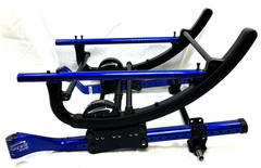Quickie Iris Tilt In Space Full Motion Wheelchair Frame Blue W/ Indicator