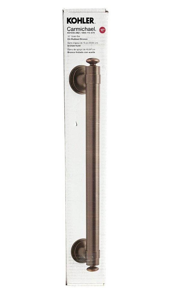 KOHLER Carmichael 16″ Grab Bar Oil-Rubbed Bronze R27235-2BZ