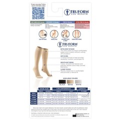 Truform 30-40 mmHg Compression Stockings for Men and Large (1 Pair), Beige