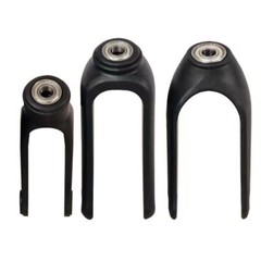 Wheelchair Front Fork Accessories Black for Wheelchairs Solid Wheels Elder