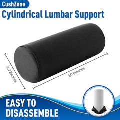 Lumbar Roll Support Pillow for Office Chair, Car, Gaming Chair, Memory Foam Back