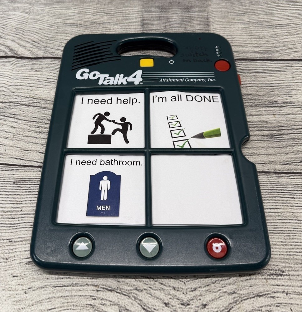 Attainment Company’s Go Talk 4 Digital Recorder Playback Device Disability Tool