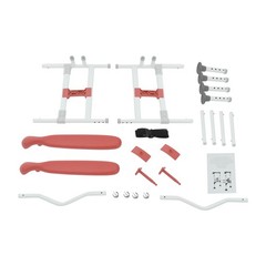Toilet Safety Rail Arms for Elderly,Adjustable Height& Width Toilet Safety Frame