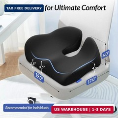 ZIKEE 6″ Thickened Donut Pillow Seat Cushion for Hemorrhoid Pain Relief | Ergono