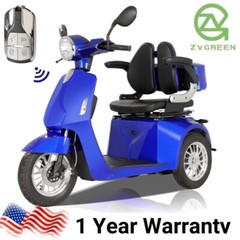 Three-Wheel Mobility Scooter 800W 60V 20AH Battery Motor for Adult Senior