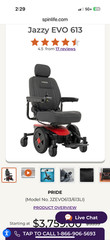 Pride Jazzy Evo 613Li Power Wheelchair, NICE SHAPE!