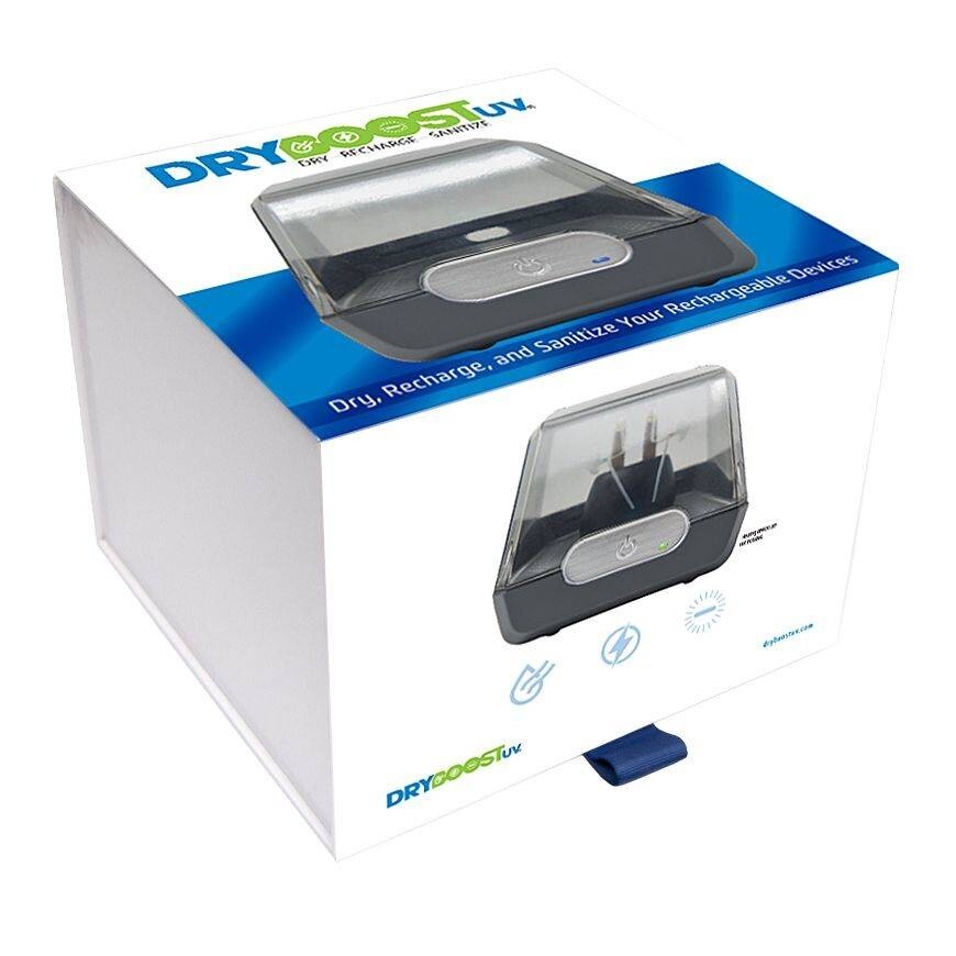 DryBoost UV – Dry, Recharge, Sanitize Rechargeable Devices