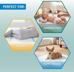 Large Coverage Super Absorbent Disposable Underpads 17“ x 24“ – 100 Count Pack