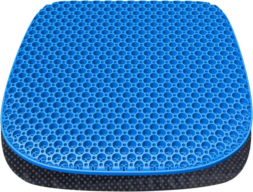 Large Gel Seat Cushion for Long Sitting with Non-Slip Cover,Soft & Breathable,Se