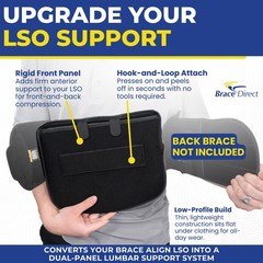 Brace Align Rigid Front Panel Accessory for LSO Braces, L0651 Upgrade