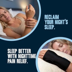 2 PACK Nighttime Pain Relief Wrist Brace for Carpal Tunnel, Tendonitis, Arthr…