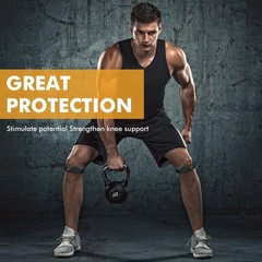 JHVW Silicone Patellar Tendon Support Strap 2-Pack, Knee Brace for Women Men…