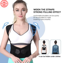Back Brace Posture Corrector Adjustable Upper Back Shoulder Support Women Men