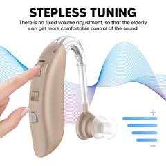 1 Pair Of Digital Hearing Aid Severe Loss Rechargeable Invisible BTE Ear Aids