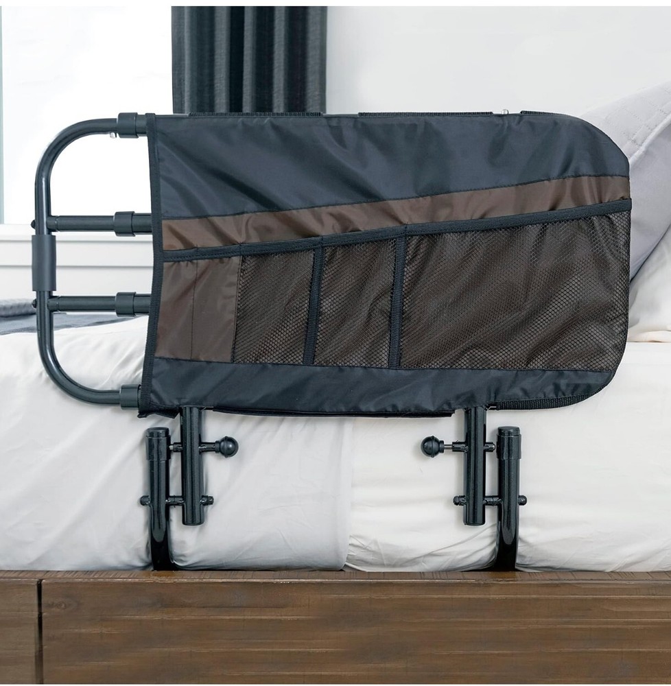 EZ Adjust Bed Rail, Adjustable Senior Bed Rail and Bed Assist Grab Bar #8000