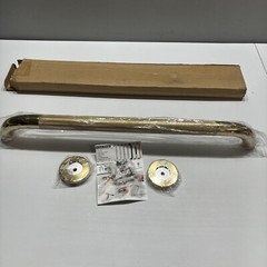 24 Inch anti Slip Shower Grab Gold, Bathroom Grab Bar, Knurled Bathroom Bar