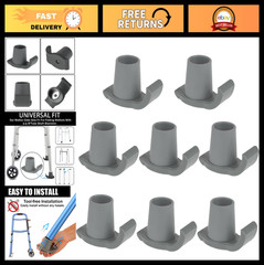 Universal Fit Walker Glide Skis – 8 Pcs Easy-Use Rubber Feet, Replacement Skis f