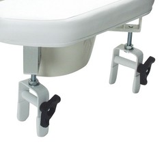 Lumex Raised Toilet Seat Riser, Padded & Cushioned, Fully-Adjustable Height