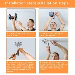 Ceiling Mounted Bed Trapeze for Elderly & Disabled – Mobility Transfer Aid, Stan