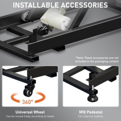 Electric Lifting Platform 330LBS Load height 8 to 27 inch, Smart controller