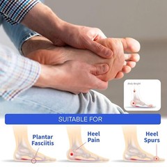 2x Plantar Fasciitis Relief Heel Cups for Foot Pain Relief Elastic Gel Pads USA