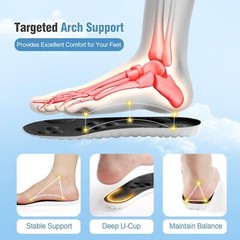 4D Shoe Insoles Men Women Sports Memory Foam Orthotic Shoe Inserts Insoles USA