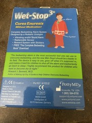 WET STOP 3 Cures Bedwetting Enuresis Alarm w/Loud Sound & Strong Vibration Blue
