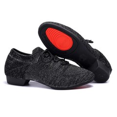 Soft Mesh Low Heel Shoes for Women and Girls, Ballroom Tennis, Latin Training, B