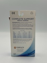 Blue Jay Compression Stockings Size XL Black 15-20 mmHg Knee High Closed Toe New
