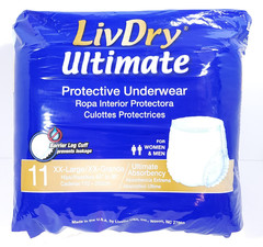 LivDry Ultimate XXL Adult Incontinence Underwear XX-Large -11 Ct