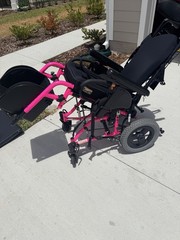 Quickie Zippie TS Folding Wheelchair Kids Pink Upgraded Jay Zip Cushion J3 Back