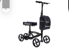 Blessreach Steerable Knee Scooter Foot Injury Walker Medical Foldable Adult BLA