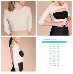 Marena Recovery Open Bust Vest – 3/4 Length Sleeves Style No. FVOM Size – 2XL