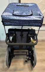 Quickie IRIS Tilt-in-Space Wheelchair 19×19 Frame 300lb Cap Sunrise Medical Blue