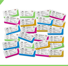 Sutures Thread with Needle (24 Mixed 2/0, 3/0, 4/0) – Practicing Suturing; Taxid
