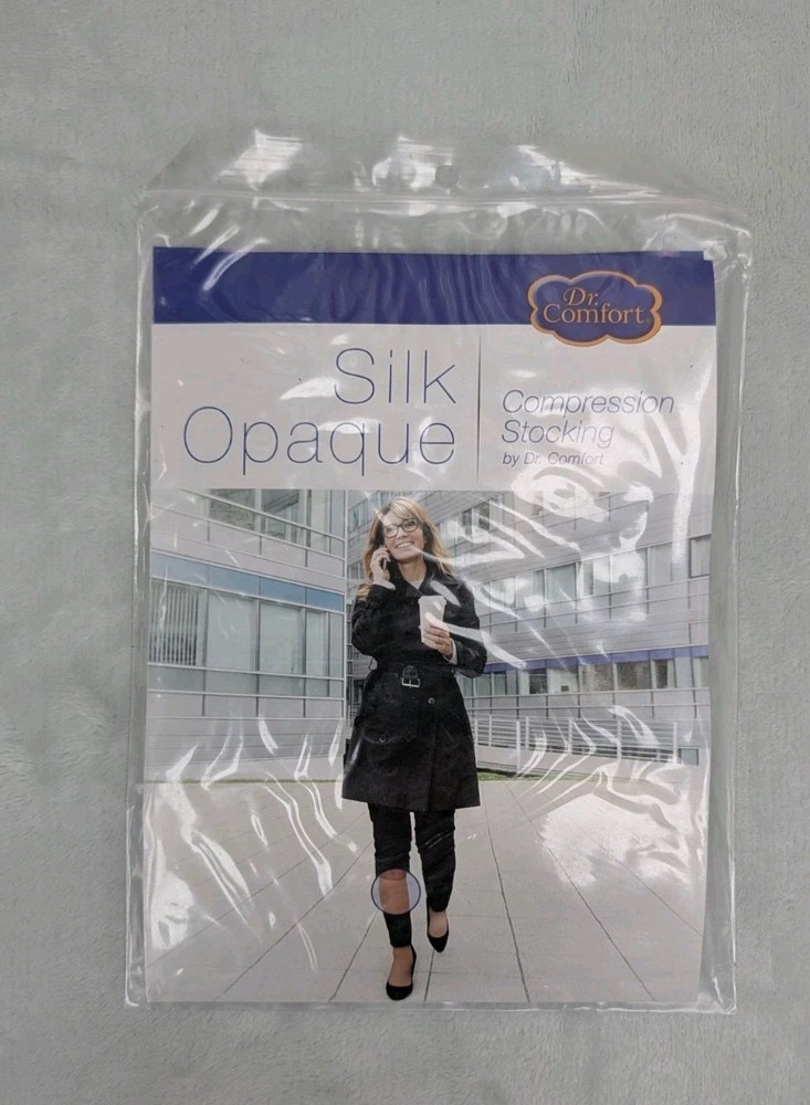 Dr. Comfort Silk Opaque Compression Stockings 15-20 mmHg 11 1/2 -15 1/2 Calf NEW