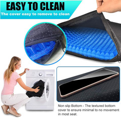 Double Thick Gel Seat Cushion for Tailbone & Sciatica Pain Relief Chair
