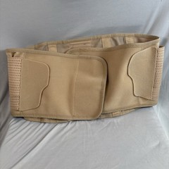 Copper Fit Lumbar Support Belt Large/Extra Large Waist 34”-42” Tan Back Brace
