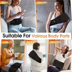 Heated Lower Back Brace for Back Pain Relief, Back Belt with Heating & Vibration