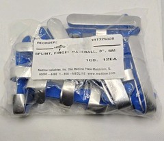 Medline Finger Splint Baseball 3″ Small Pack Of 12