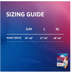 TENA Incontinence Underwear for Women, Super Plus, S/M, 72 Count