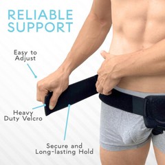 Inguinal Hernia Belt Men Post Surgery Support Truss Groin Adjustable Straps Band