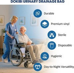 Condom External Catheter Kit for Elderly Men Age 80-24PCS Latex Condoms with Med